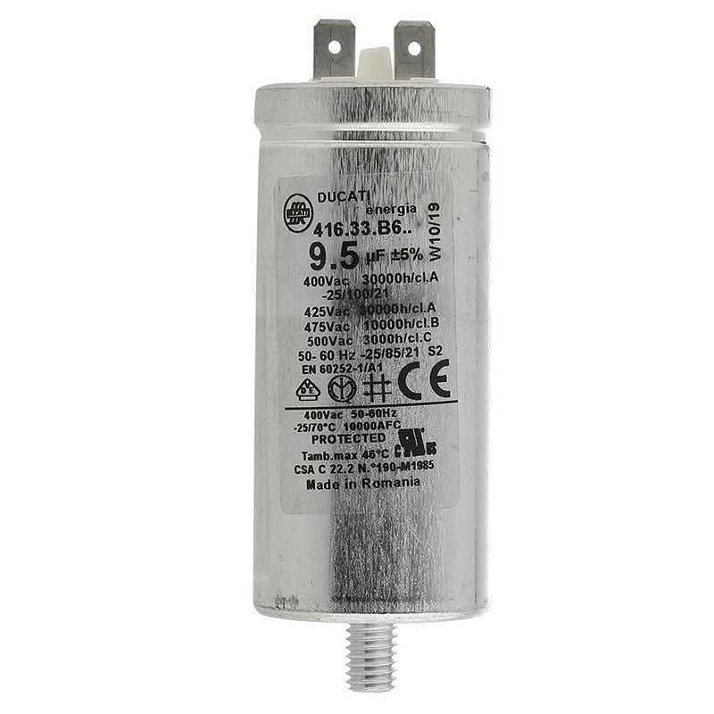Genuine Hotpoint Indesit 9.5uF Tumble Dryer Capacitor