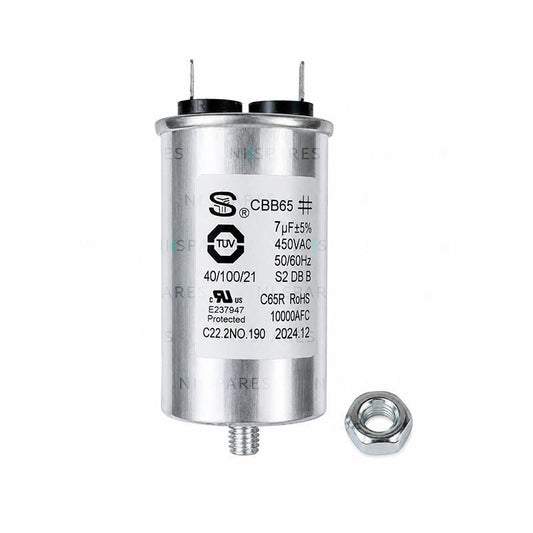 Genuine Hoover Candy 7uF Tumble Dryer Motor Start Capacitor