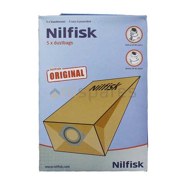 Nilfisk Genuine GM80 Bags 5 Pack