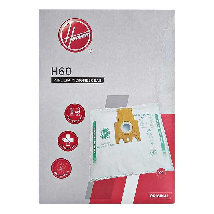 Hoover Sensory & Arianne H60 PureHepa Genuine Vacuum Bags 4 Pack
