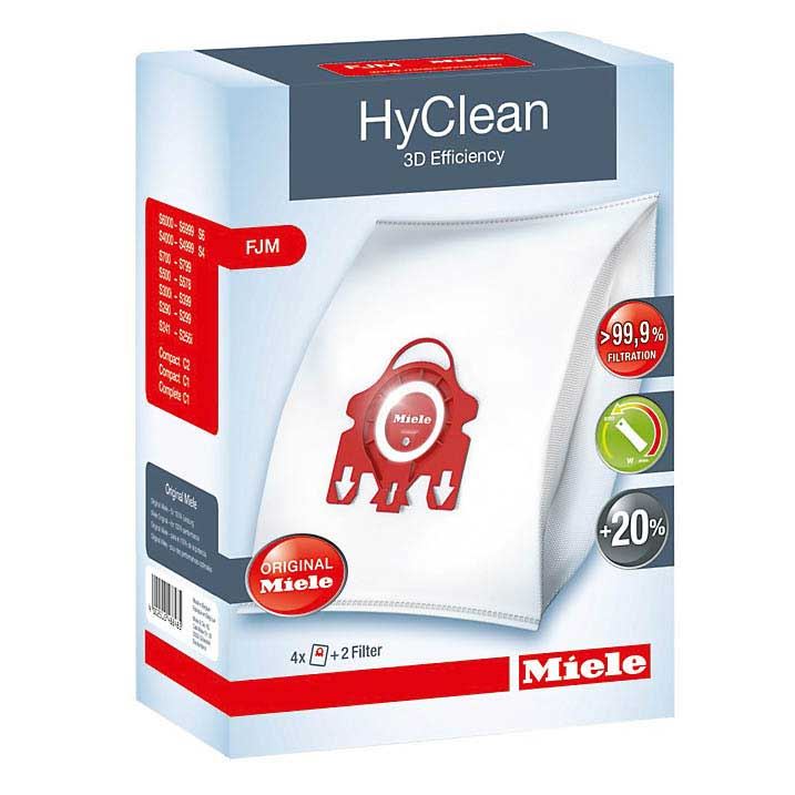 Miele Genuine FJM HyClean 3D Efficiency 4 Pack Dust Bag & Filters