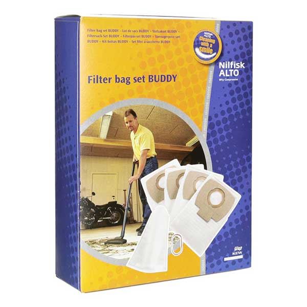 Nilfisk Buddy Bags and Filter 4 Pack